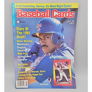 Baseball Cards Magazine Vintage Issue August 1992 Frank Thomas 8 Trading Cards